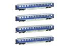 Hobbytrain N DB Reisezugwagen-Set 1 Touropa, Ep. IIIb, 4-tlg.