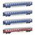 Hobbytrain N DB Reisezugwagen-Set 2 Touropa, Ep. IIIb, 4-tlg.