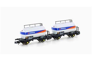 Hobbytrain N DSB Leichtbau-Kesselwagen-Set, Statoil, Ep. IV, 2-tlg.