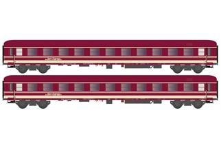 Hobbytrain N Euro-Express Liegewagen-Set Bcm 246, Ep. VI, 2-tlg.