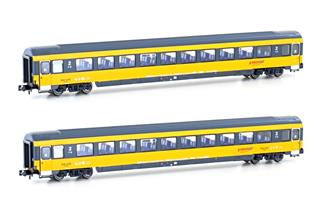 Hobbytrain N RegioJet Reisezugwagen-Set UIC-Z1 Bp, ex SBB, Ep. VI, 2-tlg.