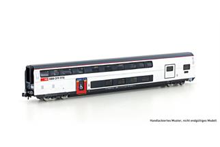 Hobbytrain N SBB Doppelstockwagen IC2020 AD, 1. Klasse mit Gepäckabteil, Ep. VI