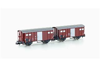 Hobbytrain N SBB gedecktes Güterwagen-Set K3, Ep. III, 2-tlg.