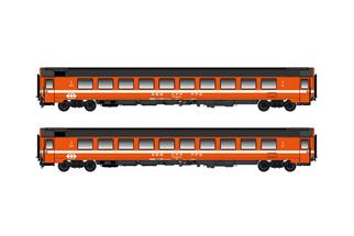 Hobbytrain N SBB Reisezugwagen-Set UIC Z1 Bpm, Eurofima C1, Ep. IV-V, 2-tlg.