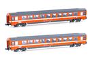 Hobbytrain N SBB Reisezugwagen-Set UIC-Z1 Bpm, Eurofima C1, Ep. IV-V, 2-tlg.