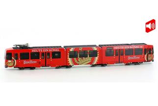 Hobbytrain N (Sound) Mülheim/Ruhr Strassenbahnwagen Düwag M8, König Pilsener, Ep. IV