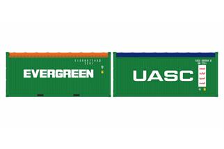 Igra Model H0 20' Open-Top-Containerset Evergreen/UASC, 2-tlg.