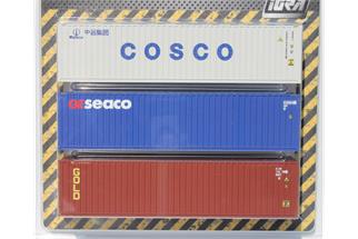 Igra Model H0 40' Container-Set 4 COSCO/GESEACO/GOLD, 3-tlg.