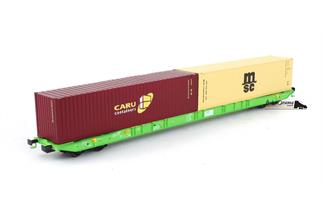 Igra Model H0 SETG Containerwagen Sggnss, CARU/MSC