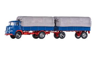 (INS) Märklin 1:45 Krupp Frontlenker LKW mit Anhänger und Planenaufbauten (Insider)