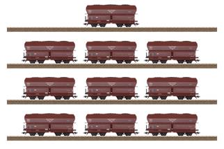 (INS) Trix H0 DRG Selbstentladewagen-Set OOt Oldenburg, Ep. II, 10-tlg. (Club) *werkseitig ausverkauft*