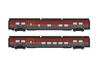 Jägerndorfer H0 (AC) ÖBB Reisezug-Ergänzungsset 2 Railjet II, Ep. VI, 2-tlg.