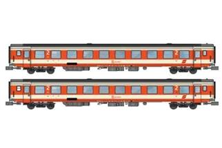 Jägerndorfer N ÖBB Inlandsreisezugwagen-Set, Jaffa, Ep. IV, 2-tlg.
