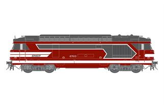Jouef H0 (DC Sound) SNCF Diesellok BB 67413, rot, Ep. VI