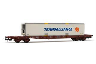 Jouef H0 SNCF Containertragwagen Sgss, Transalliance, Ep. V *werkseitig ausverkauft*