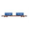 Jouef H0 SNCF Containerwagen S70, 2x20'-Coil-Container TTS, Ep. V