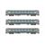 Jouef H0 SNCF Reisezugwagen-Set DEV Inox B8/B8/A6D, Ep. III, 3-tlg.