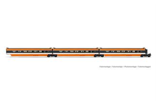 Jouef H0 SNCF TGV Sud Est-Ergänzungsset 2, Eröffnung 1981, Ep. IV, 3-tlg.