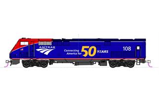 Kato H0 (DC) Amtrak Diesellok GE P42DC #108, 50th Anniversary Phase VI