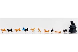Kato H0 Figuren-Set Shiba-Hunde, 11-tlg.