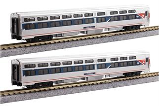 Kato N Amtrak Reisezugwagen-Set Viewliner I, Phase VII, 2-tlg.