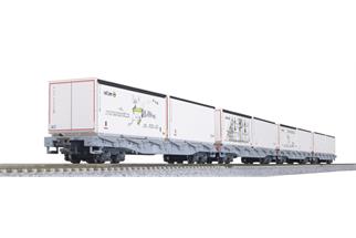 Kato N RhB Rungenwagen-Set R-w, Railcare, 4-tlg. {74106}