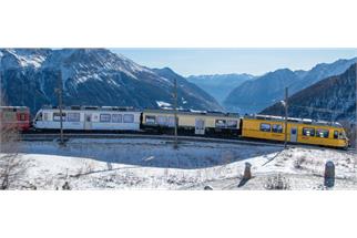 Kato N RhB Zweistromtriebzug ABe 8/12 3514, Ahnenzug, 3-tlg.