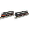 Kato N SP Diesellok-Set EMD F7 A+B-Unit, Black Widow, 2-tlg.