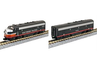 Kato N SP Diesellok-Set EMD F7 A+B-Unit, Black Widow, 2-tlg.
