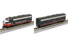 Kato N SP Diesellok-Set EMD F7 A+B-Unit, Black Widow, 2-tlg.