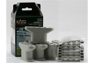 Kato N Unitrack Brückenpfeiler 50 mm, 2-gleisig (Inhalt: 5 Stk.) {77306}