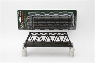 Kato N Unitrack WS248T Kastenbrücke schwarz 248 mm, 2-gleisig [20-438]