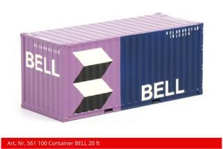 Kiss 1 20'-Container Bell, blau/rosa