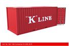 Kiss 1 20'-Container K Line, rot