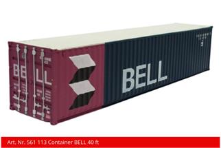 Kiss 1 40'-Container Bell, blau/rosa