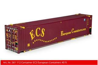 Kiss 1 40'-Container ECS European Containers, rot