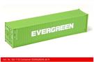 Kiss 1 40'-Container Evergreen, grün
