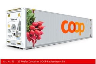 Kiss 1 45'-Reefer Coop Radieschen, weiss