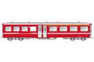 KISS IIm BVZ Mitteleinstiegswagen AB 2164, rot mit silbernem Strich