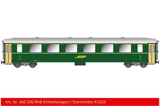 Kiss IIm (Digital) RhB Einheitswagen I A 1233, grün
