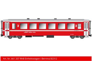 Kiss IIm (Digital) RhB Einheitswagen I B 2312, kurz neurot