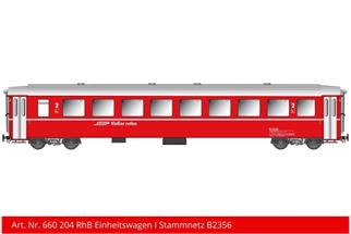 Kiss IIm (Digital) RhB Einheitswagen I B 2356, rot