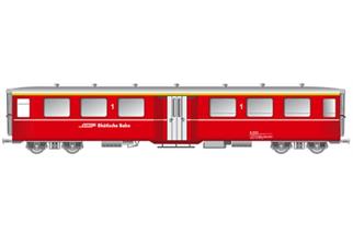 KISS IIm RhB Mitteleinstiegswagen A 1222, rot mit RhB-Schriftzug
