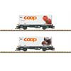 LGB IIm RhB Containertragwagen-Set Lb, Coop Tomaten/Pilze, Ep. VI, 2-tlg. *werkseitig ausverkauft*