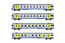 Liliput H0 (AC Digital) BLS Wagen-Set EW III, aktuelles Logo, Ep. VI, 4-tlg. (Sonderserie Schweiz)