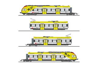 Liliput H0 (AC Digital) SBB Elektrotriebzug RABe 521 017-2 Muttenz, FHNW, Ep. VI, 4-tlg.