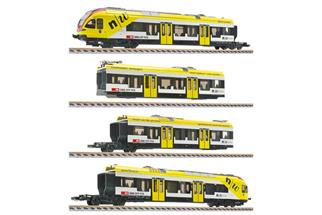 Liliput H0 (AC Digital) SBB Elektrotriebzug RABe 521 017-2 Muttenz, FHNW, Ep. VI, 4-tlg.