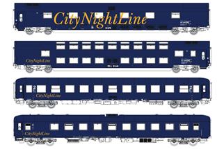 LS Models H0 (AC) CNL Nachtzug-Wagenset 1 CNL 212/213 Donau-Kurier, Ep. V, 4-tlg. *werkseitig ausverkauft*