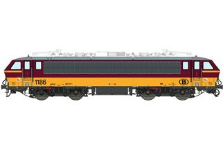 LS Models H0 (AC Digital) SNCB Elektrolok HLE 11, rot/gelb, Ep. VI