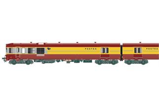 LS Models H0 (AC Digital) SNCF Post-Dieseltriebzug XP 94750-57, PTT, Ep. IV, 2-tlg.